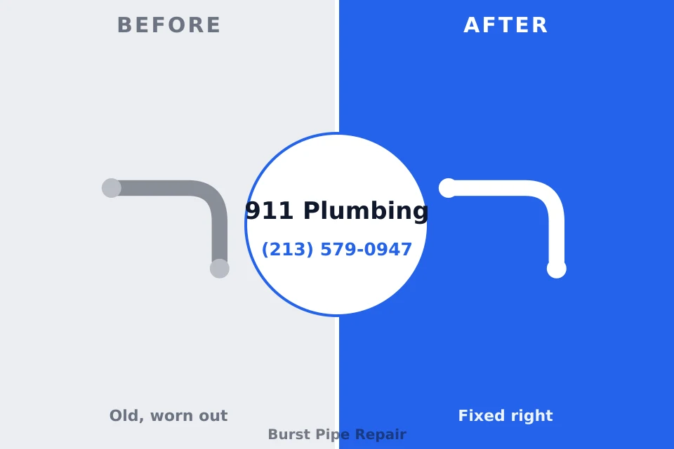 Before and after: plumbing repair Pemberville, OH